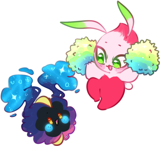 Celebi - Tumblr - Cartoon (540x496), Png Download