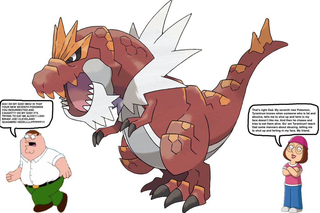 526kib, 1024x682, Meg Griffin S New Pokemon By Darthraner83-d8gbbbv - Tyrantrum Shiny (1024x682), Png Download