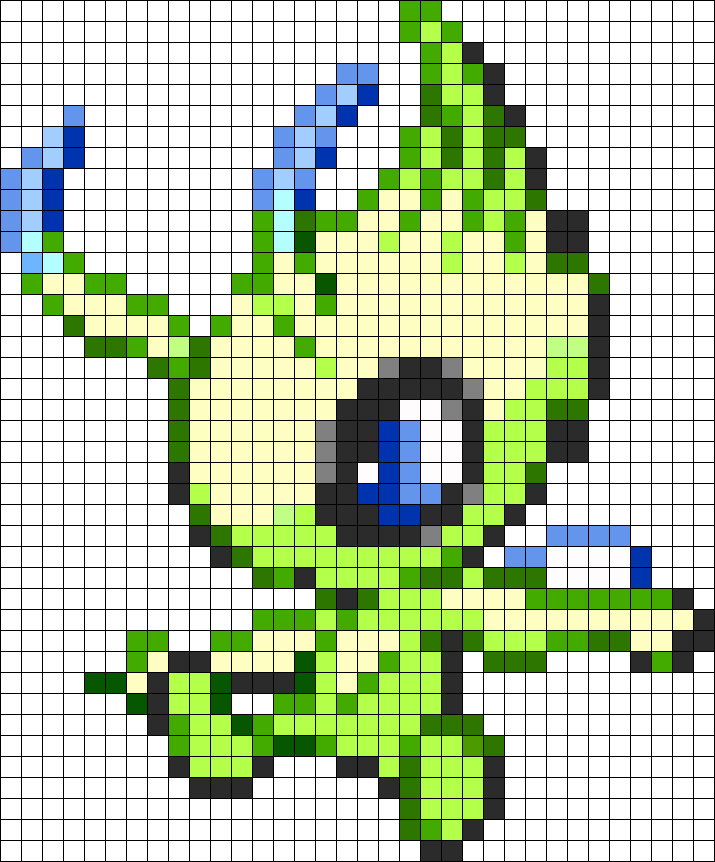 Legendary Celebi 251 Perler Bead Pattern / Bead Sprite - Central City Brewing Co Ltd (715x862), Png Download