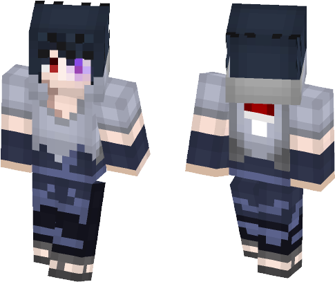 Sasuke Uchiha W/sharingan Rinnegan - Minecraft (584x497), Png Download