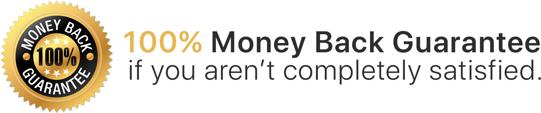 But Keep In Mind, We Also Go Through Specific Techniques - Satisfaction Money Back Guarantee (1800x429), Png Download