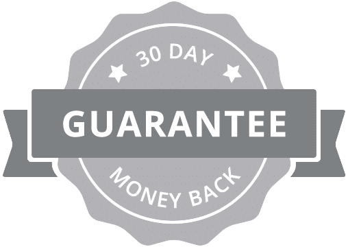 30 Day Money Back Guarantee - 30 Day Money Back Trust Badge Gray (508x360), Png Download