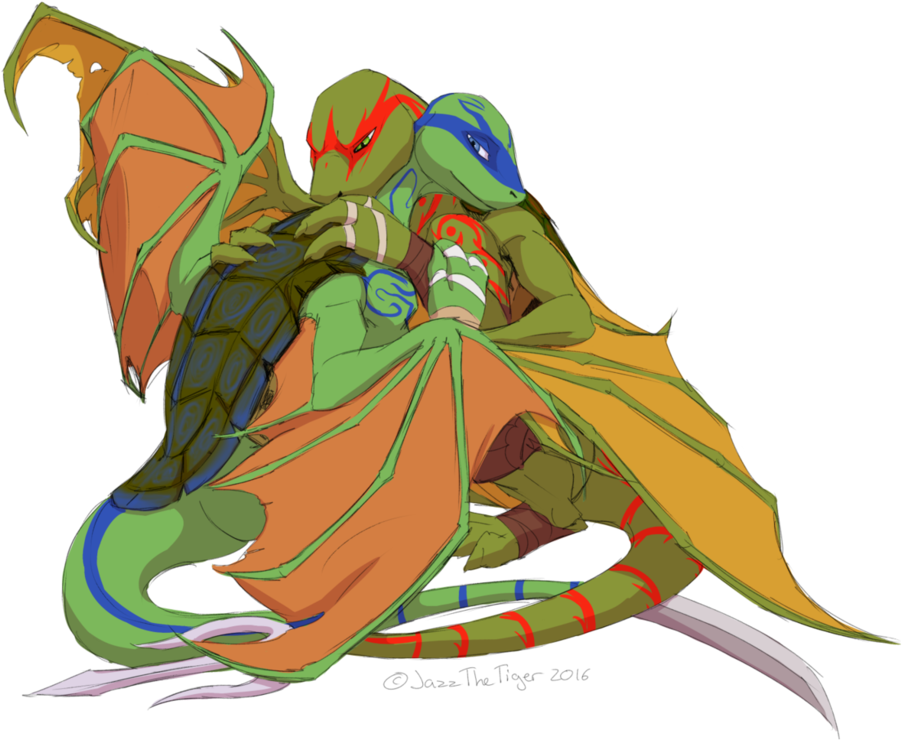 Leo Raph - Leo X Raph Dragon (979x816), Png Download