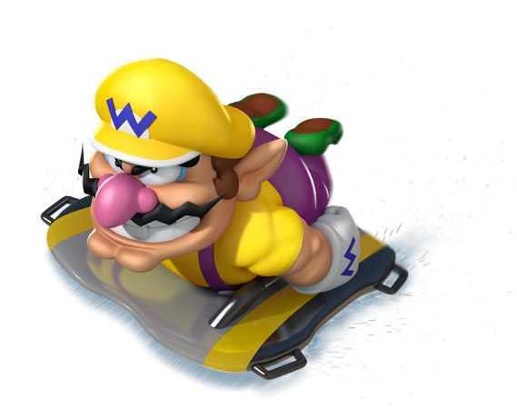 Wario - Mario And Sonic At The Olympic Winter Games Wario (704x449), Png Download