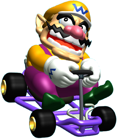 Wario - Mario Kart 64 Png (394x470), Png Download