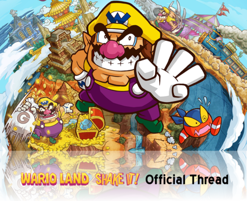 Wario Land Shake It! [wii Game] (490x400), Png Download