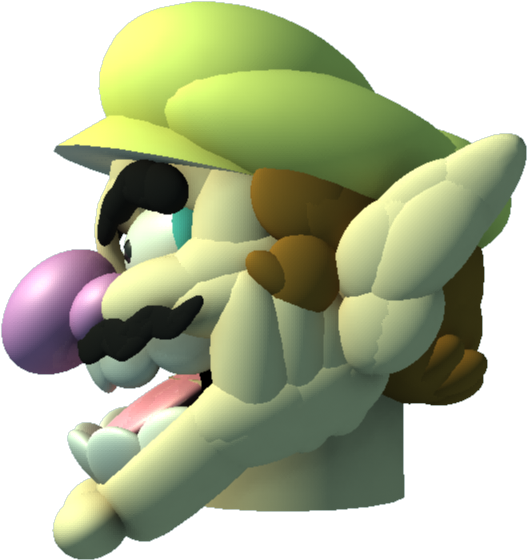 Wario Threequarter 02 Wario Threequarter Wario Side - Cartoon (1280x720), Png Download