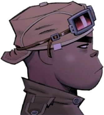 Gorillaz Russel Russelhobbs Demondays - Gorillaz Demon Days Russell (334x367), Png Download