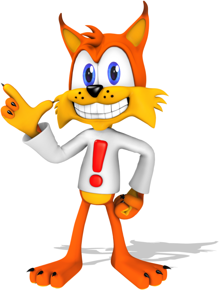 Bubsy - Bubsy The Bobcat Transparent (1024x1024), Png Download