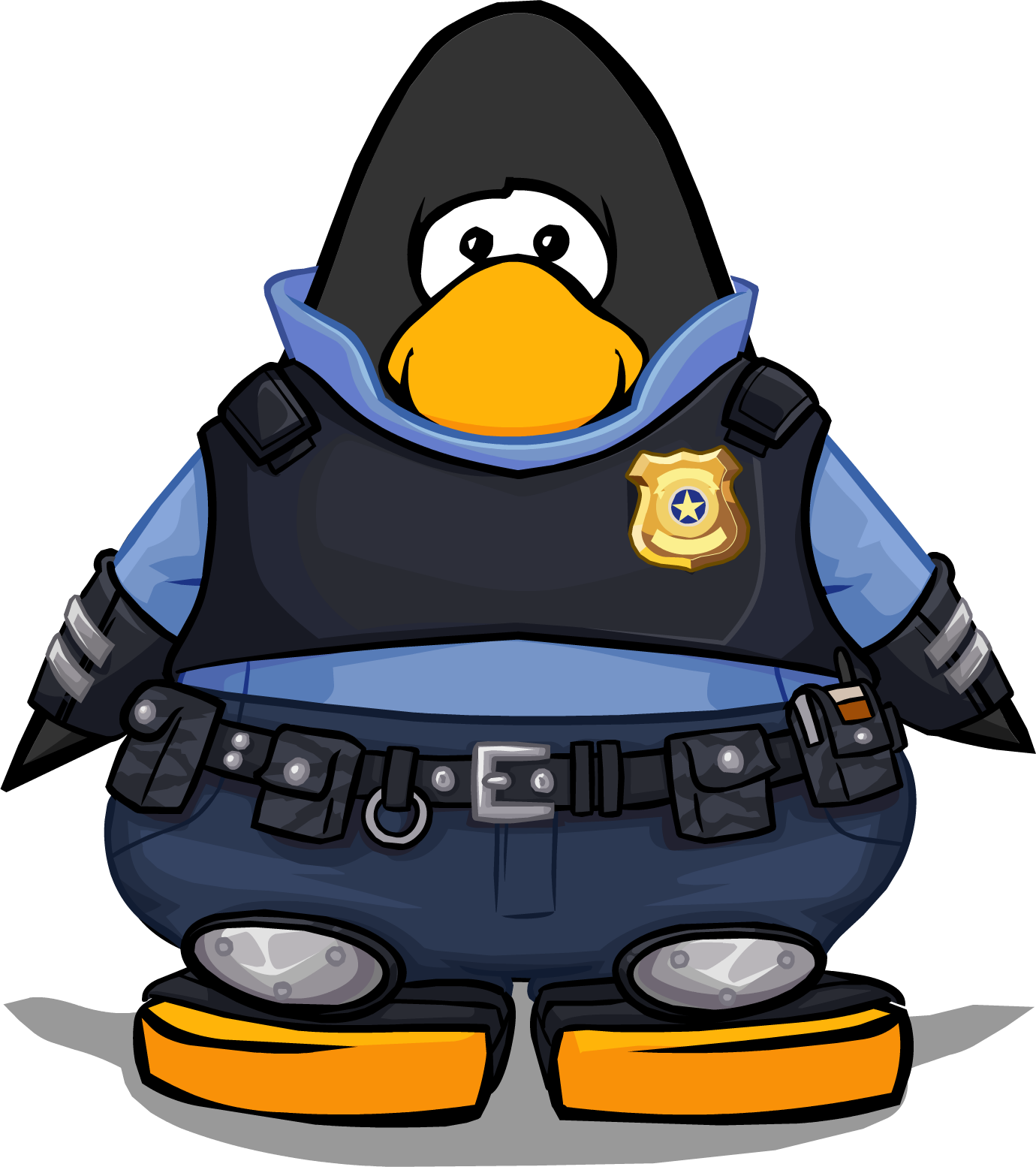 Judy Hopps Costume On A Player Card - Club Penguin (1380x1554), Png Download