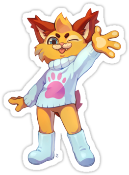 I'm Happy To Announce That Finally, You're Able To - Bubsy (375x360), Png Download