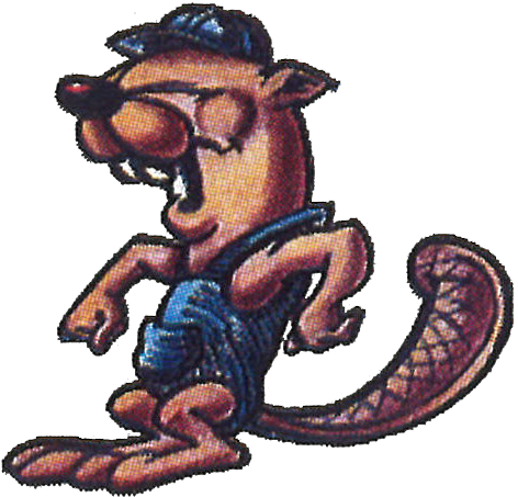 Bubsy Md Art Beaver - Cartoon (514x514), Png Download