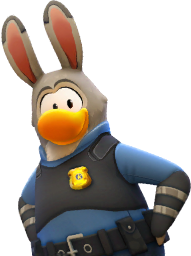 Judy Hopps - Club Penguin Zootopia (381x511), Png Download