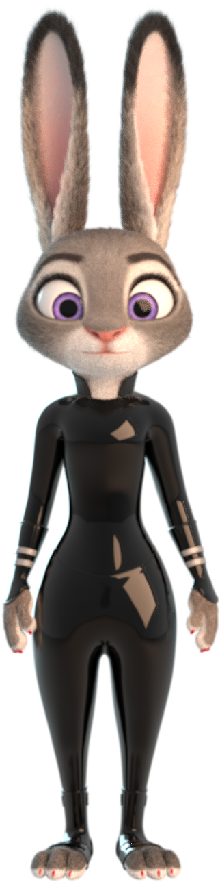 Judy In Latex Modified By Me For Downloading - Figurine (1080x1920), Png Download