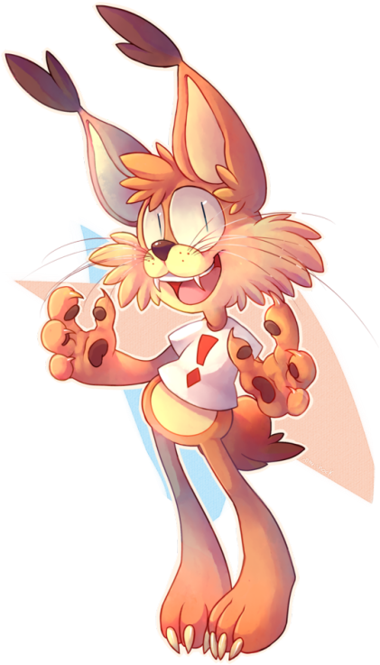 I Had This Weird Urge To Give Bubsy A Try I I Don' - Cartoon (490x750), Png Download