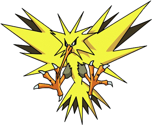 Zapdos - Zapdos Pokemon (525x425), Png Download