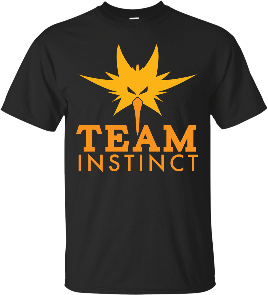 Pokemon Go Pokemon Go Team Instinct Reverse Yellow - Shirt (1155x1155), Png Download
