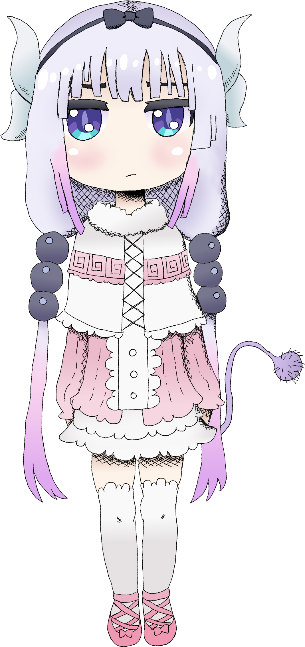 Cute Kanna - Newgrounds (1300x2560), Png Download