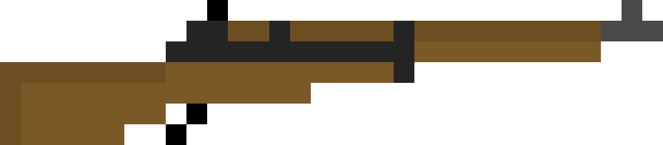 M1 Garand - M1 Garand Pixel Art (960x210), Png Download