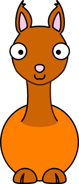 Lama Clipart Baby Llama - Clip Art Llama (252x587), Png Download