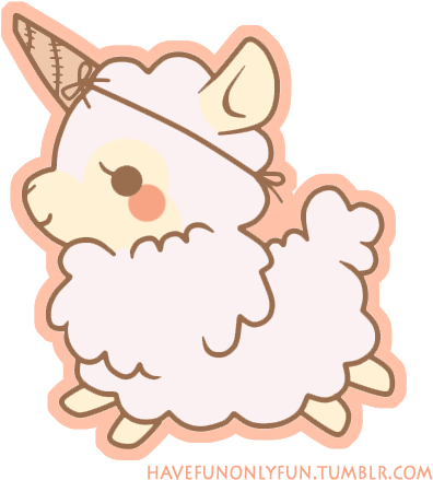 Alpaca And Kawaii Image - Alpaca Kawaii (436x471), Png Download