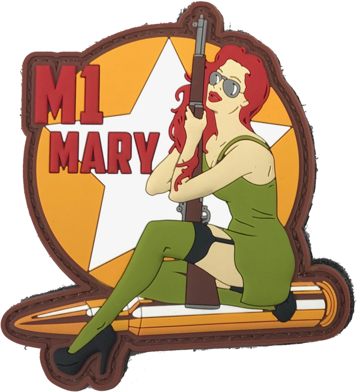 Wwii Pinup "m1 Mary" - Pinup 1911 (1024x1008), Png Download