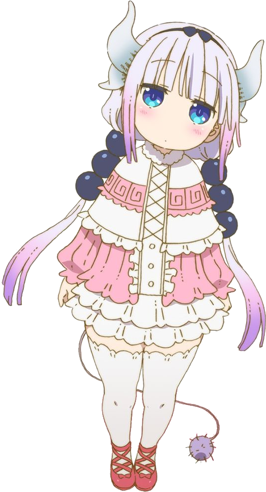 Kanna Kamui - Kobayashi San Chi No Maid Dragon Kanna (736x1309), Png Download