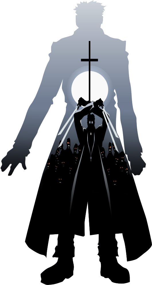 Anderson And Ghouls By Venetianmasked - Alucard (564x1034), Png Download