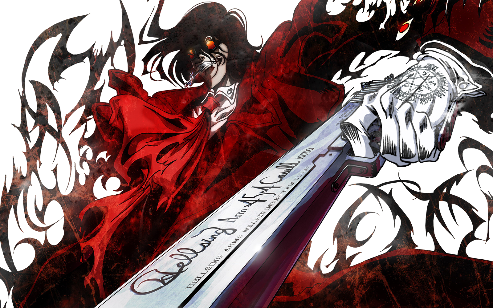 Alucard-0 - Cazador De Vampiros Anime (1600x1000), Png Download