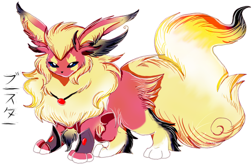 Mega Flareon By Brenstar345 - Mega Flareon (514x350), Png Download