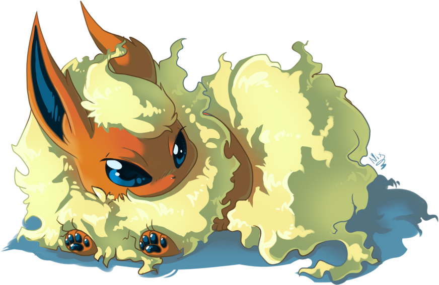 Flareon - Eevee (1026x779), Png Download
