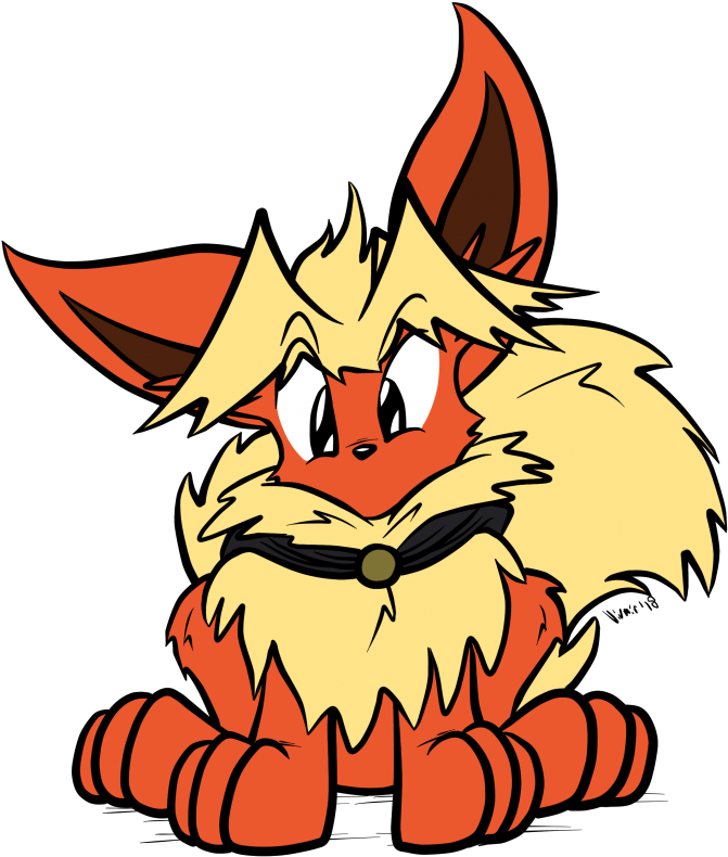 Why Am I A Flareon - Cartoon (800x863), Png Download