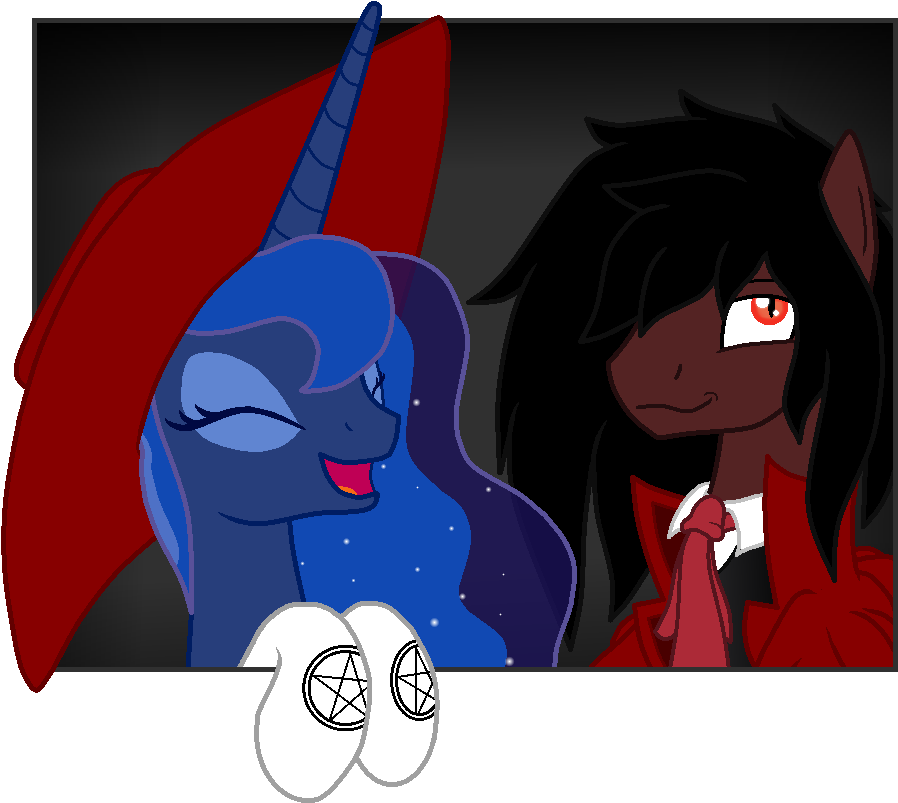 Ardonsword, Hellsing, Princess Luna, Safe - Princess Luna And Alucard (934x802), Png Download
