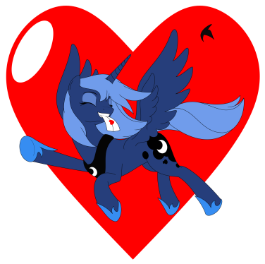 Happy Valentines Day/hearts And Hooves Day 2017 - Valentines Day Princess Luna (500x469), Png Download