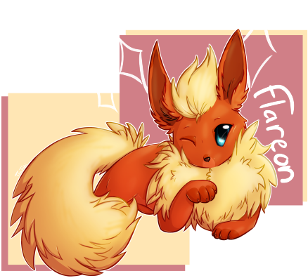 Flareon (500x417), Png Download