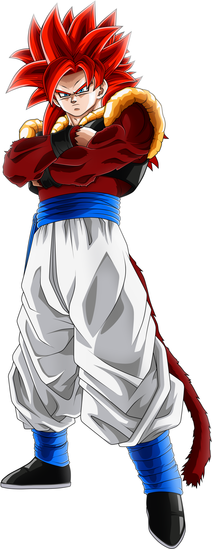 Gogeta Ssj 4 Dragon Ball Gt, Goku, League Of Legends, - Gogeta Ssj4 Deviantart (1024x2341), Png Download