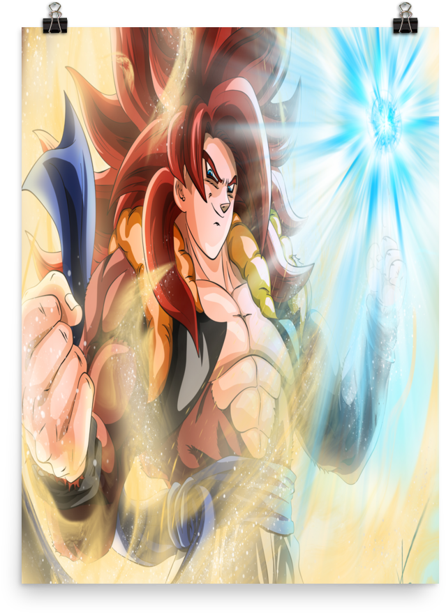Ss4 Gogeta Poster - Dragon Ball (1000x1000), Png Download