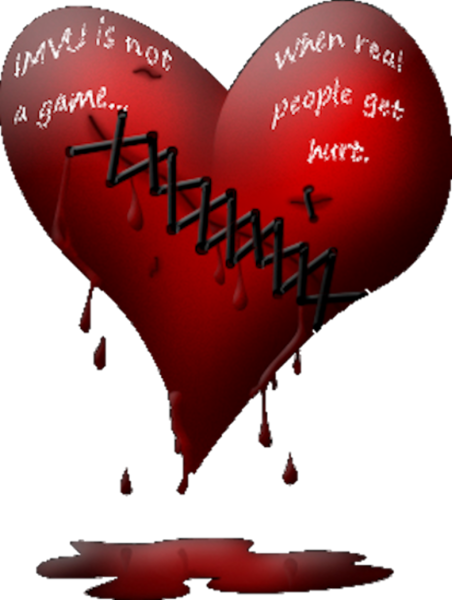 Share This Image - Heart With Blood Png (452x600), Png Download
