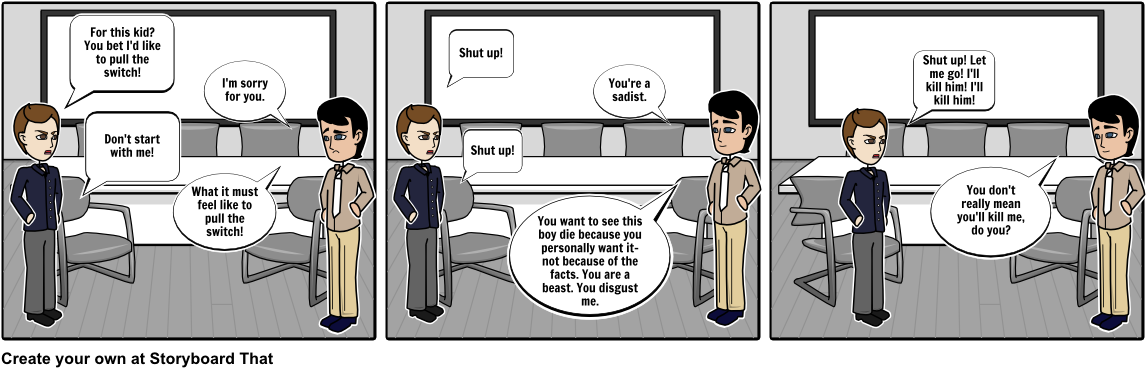 12 Angry Men - Cartoon (1164x385), Png Download