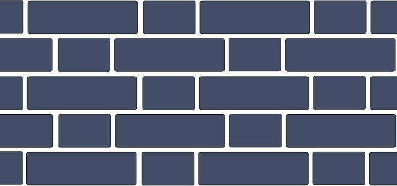 An Image Of Flemish Bond Brick Work Pattern - Broken Bond In Brickwork (774x363), Png Download