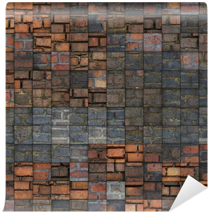 Abstract Mosaic Tile Grunge Brick Pattern Wall Mural - Wall (400x400), Png Download