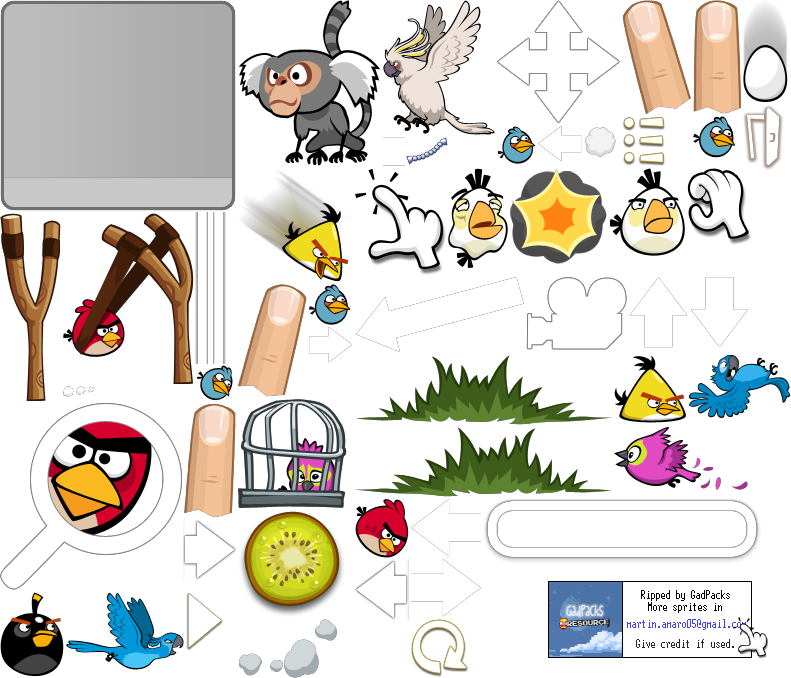 Tutorials - Angry Birds Rio Sprites (791x678), Png Download