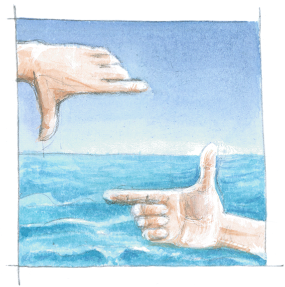 The Cmsp At Course Features Watercolor Artwork In Its - Painting (597x609), Png Download