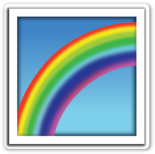 Rainbow (539x536), Png Download