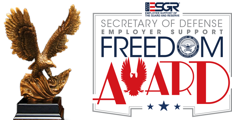 2016 Secretary Of Defense Freedom Award - Esgr Freedom Award (800x450), Png Download
