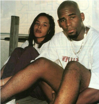Aaliyah And R Kelly (608x342), Png Download