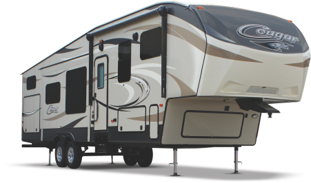 Cougar Fw Copy - 327res Cougar 5th Wheel (500x318), Png Download