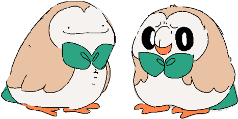 Image - Rowlet (500x313), Png Download