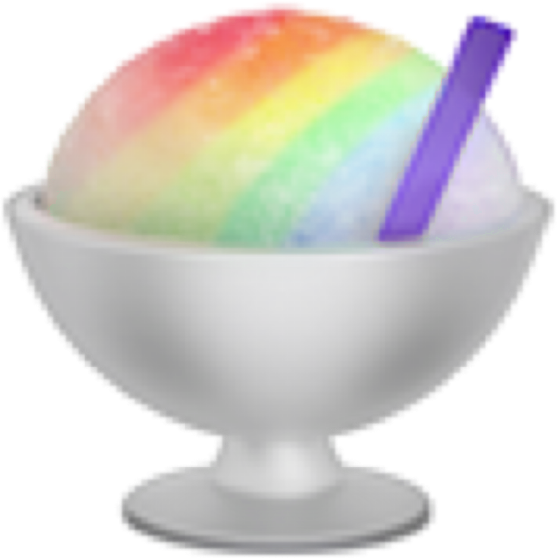 Shaved Rainbow Ice Cream Emoji🍧🌈 Freetouse Freetoedit - 🍧 Emoji (3464x3464), Png Download