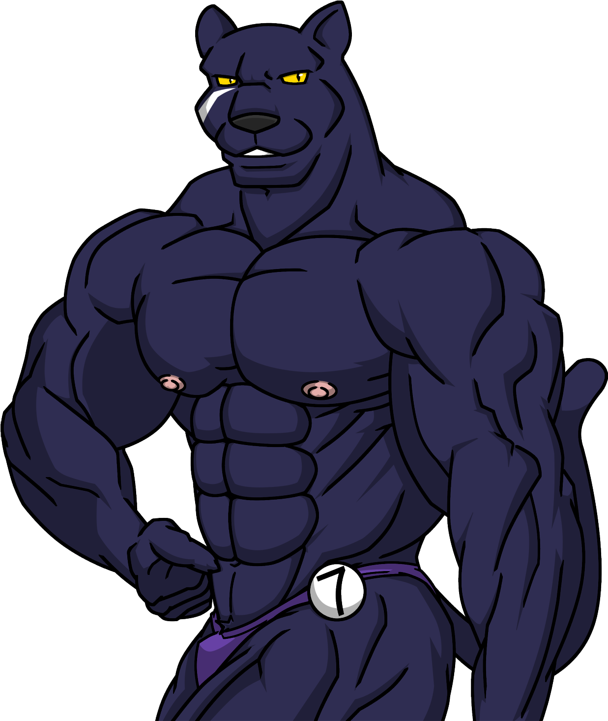 **drakonbolt Used "*roll Picture*"****drakonbolt Rolled - Body Building Panther Logo (1346x1500), Png Download